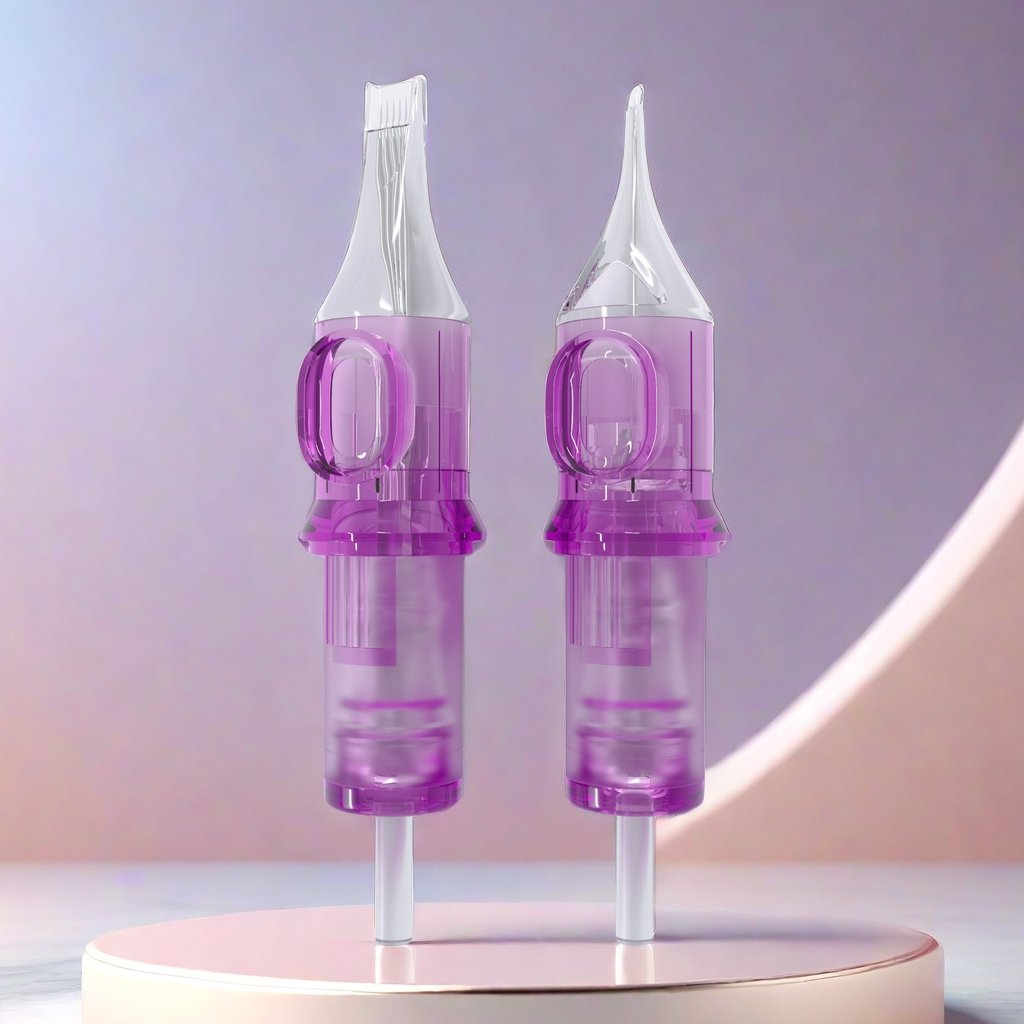 2024 Hot Sale Pink Tattoo cartridge needle wholesale Super Sharp Precise 1RLT Tattoo Needles Eyebrow Permanent Makeup SMP
