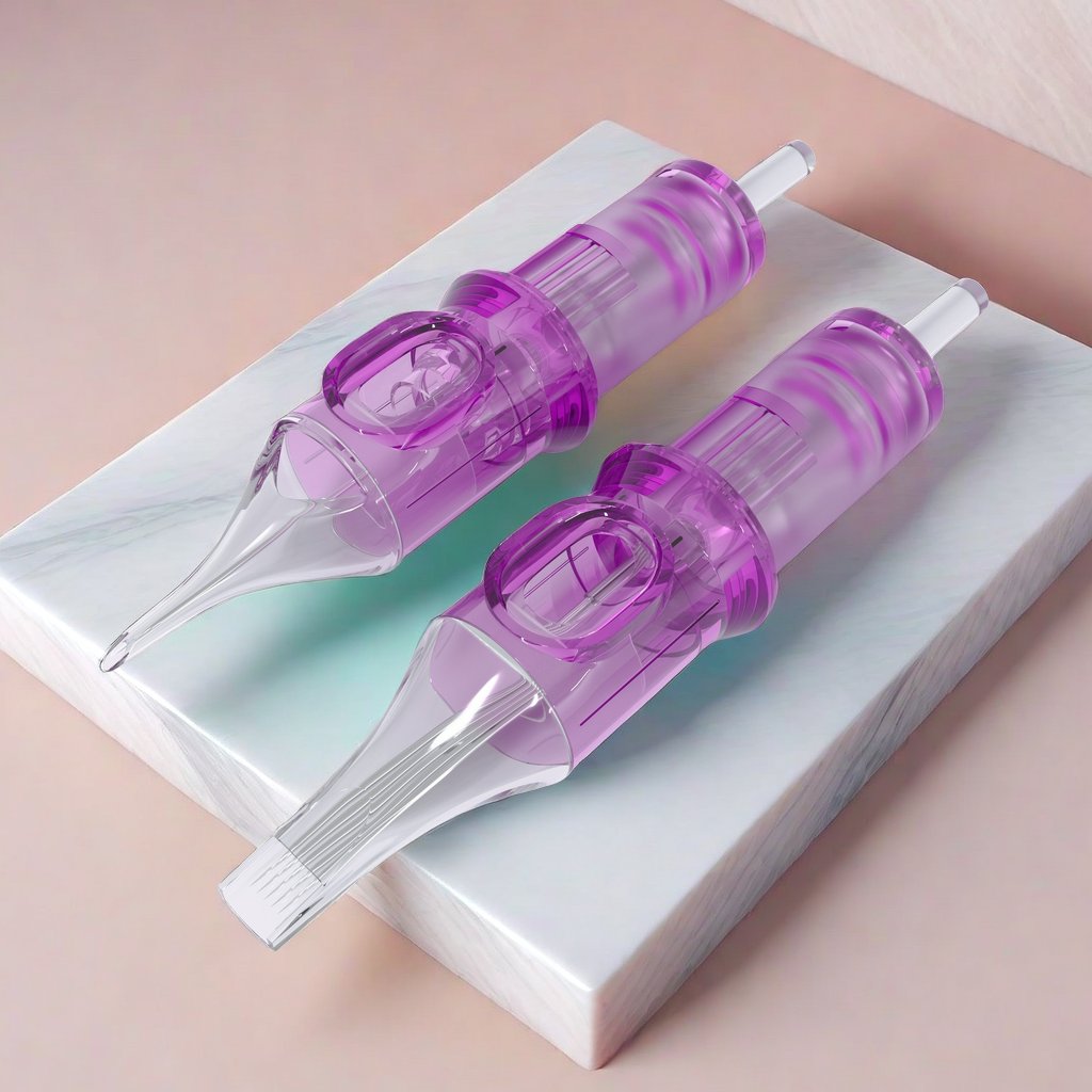 2024 Hot Sale Pink Tattoo cartridge needle wholesale Super Sharp Precise 1RLT Tattoo Needles Eyebrow Permanent Makeup SMP