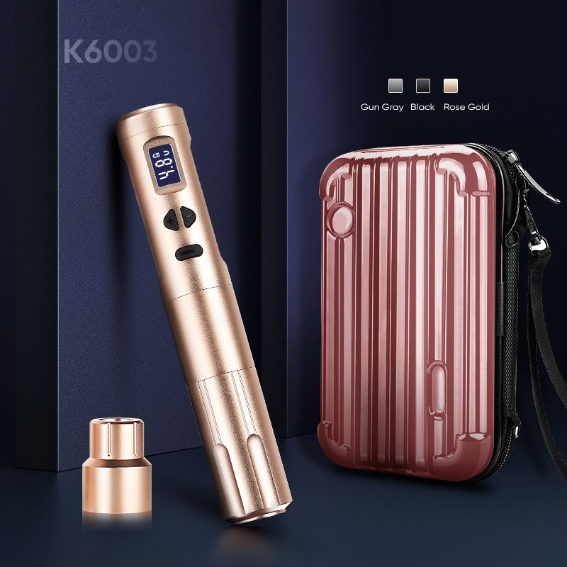 BMX K6003 Permanent Makeup Machine Wireless SPMU Digital Dermografo Permanent Makeup Kit