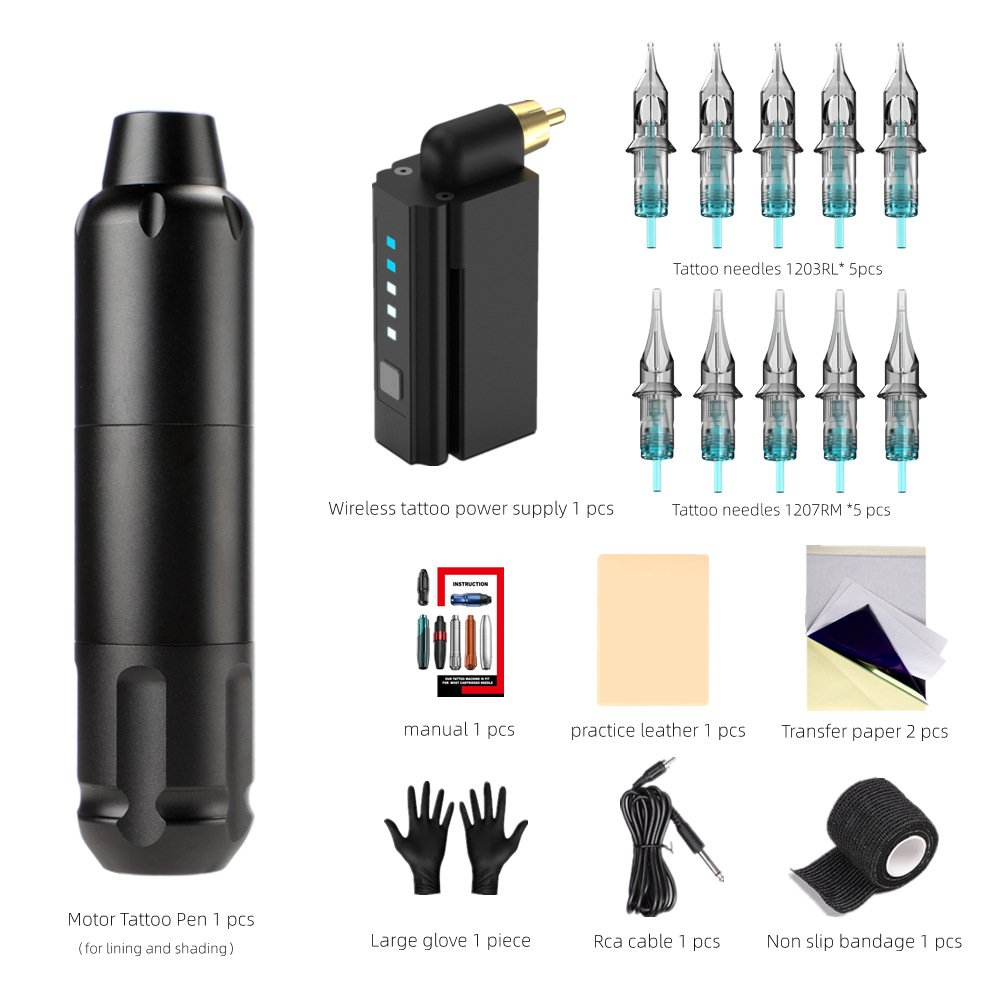Tattoo Machine Set New Rechargeable Tattoo Pen Kit Full Tattoo Machine Kit