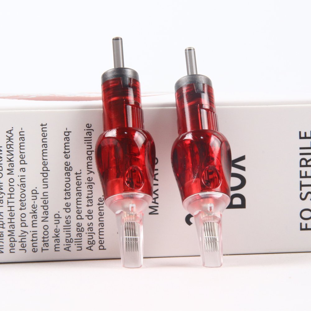 50PCS Tattoo Cartridges Needles Disposable RM Curved Magnum With Membrane Safety Cartridges For Tattooist Supply