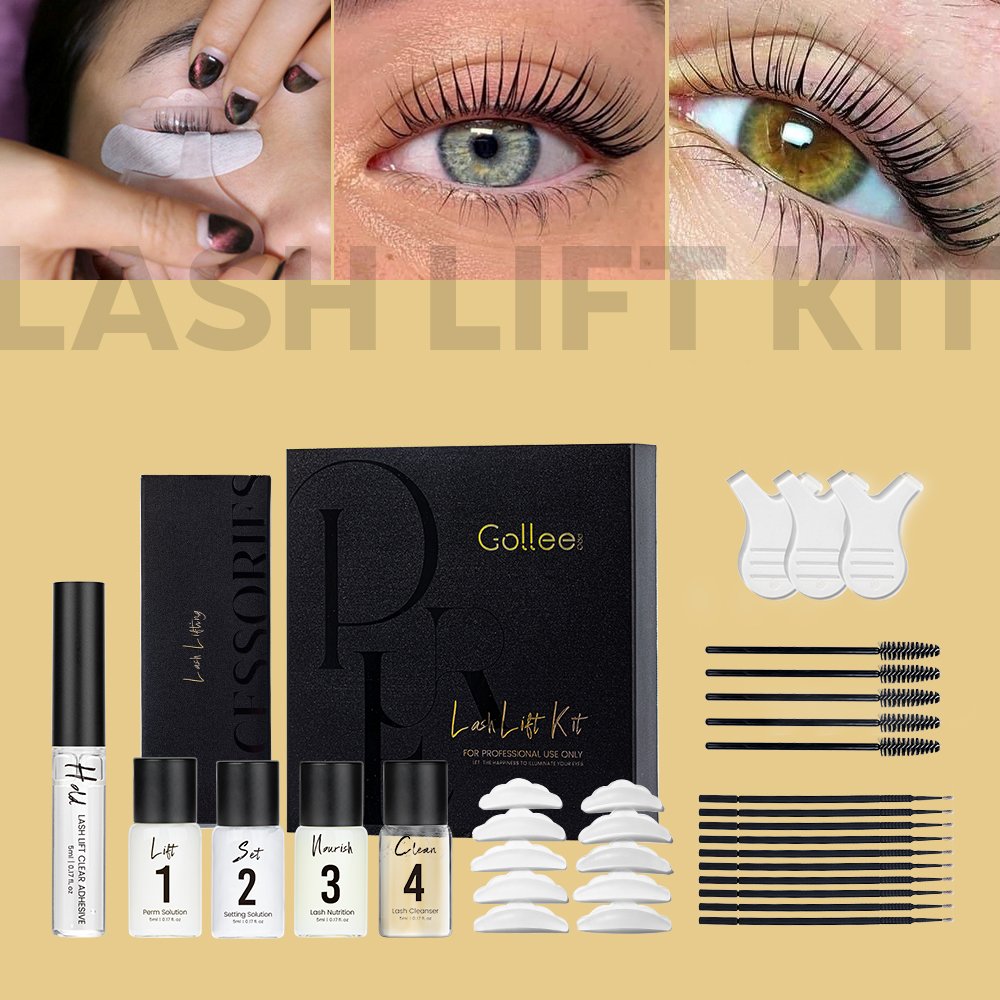 Gollee Keratin Lash And Brow Lamination Lash Lifting Korian Eyebrow Cream Brow Lash Lift Kit And Customize Tint Kit With Black