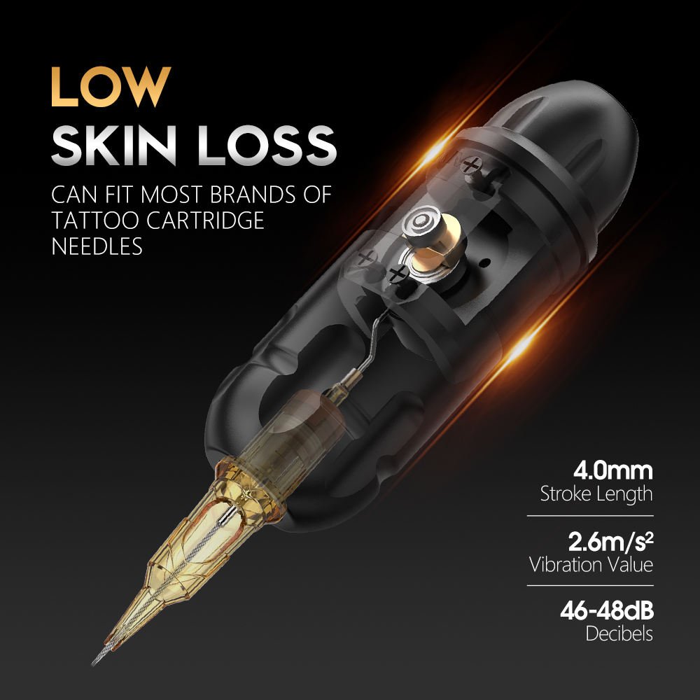 XNET Shura 3.5mm/4.0mm Stroke Tattoo Gun Powerful Coreless Motor Double Bearing Rotary Tattoo Pen Machine for Artists Body Art