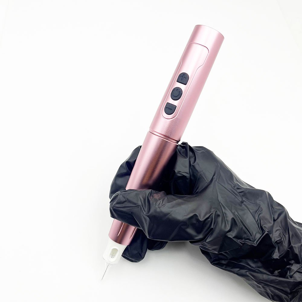 Custom Logo Wireless Double Batteries Eyebrow Tattoo Kit Semi Permanent Makeup PMU Machine for Universal Cartridge Needles