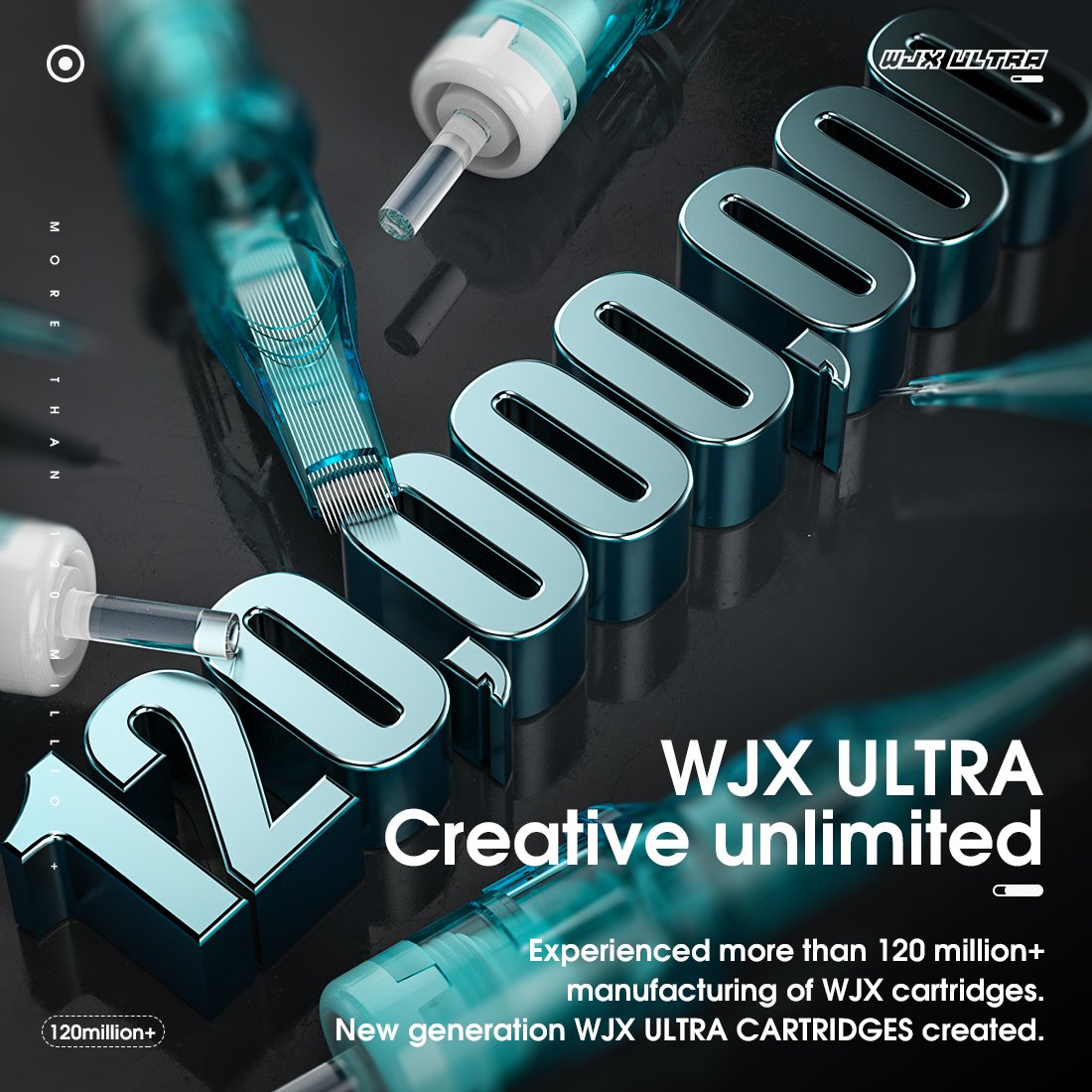 WJX ULTRA Disposable Plastic Medical Tattoo Needles Cartridges Box Of 20