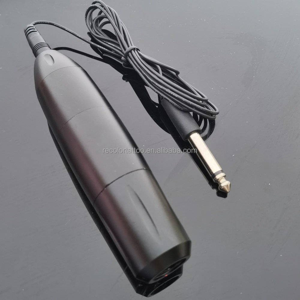 Private Label Professional Tattoo Machine Strong Power Coreless Motor RCA Interface Grips Cartridge Rotary Tattoo Pen