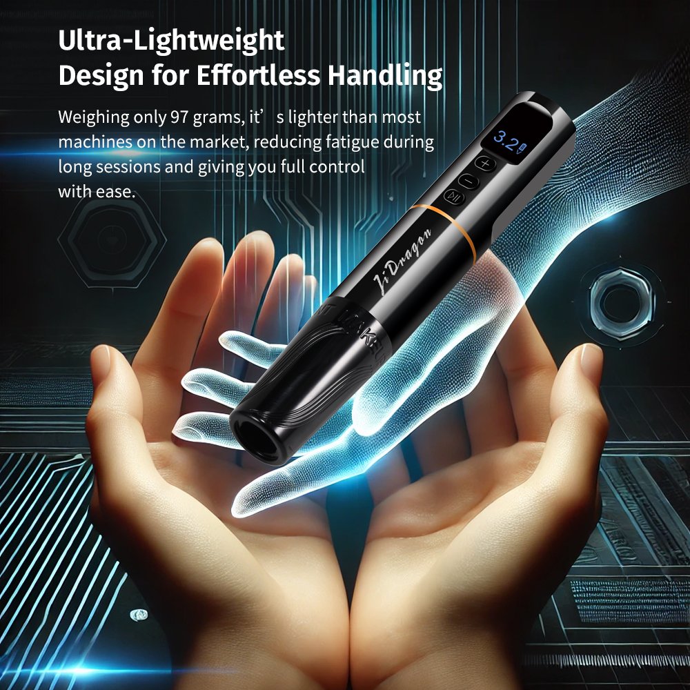 Lightweight Wireless permanent Make Up Tattoo Machine Pen With RCA Connection