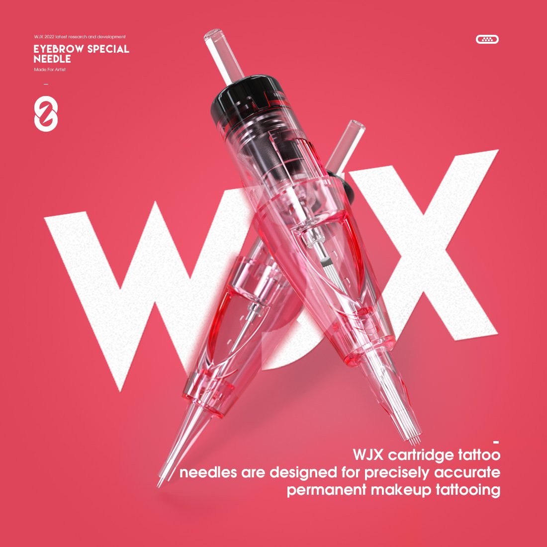 Disposable wjx Tattoo RL Magnum Needles Membrane Needle Cartridge Permanent Makeup Eyebrow Tattoo Needle Cartridge
