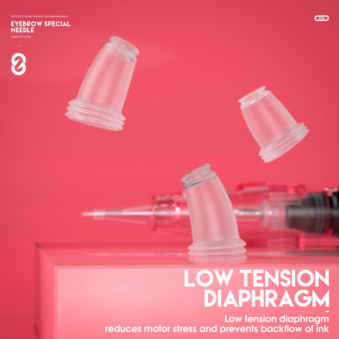 Disposable wjx Tattoo RL Magnum Needles Membrane Needle Cartridge Permanent Makeup Eyebrow Tattoo Needle Cartridge
