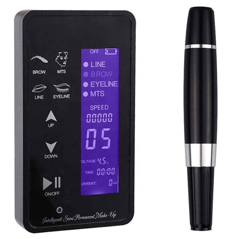 Factory Price Digital Eyebrow Tattoo Machine Set Semi Permanent Makeup PMU Machine for eyebrows eyeliner lips