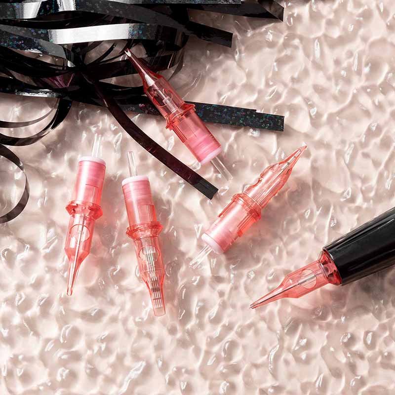Private Logo 20PCS/Box Disposable Universal PMU Membrane Tattoo Cartridge Needles for Powder Nano Brows Hair Stroke Lips Tattoo
