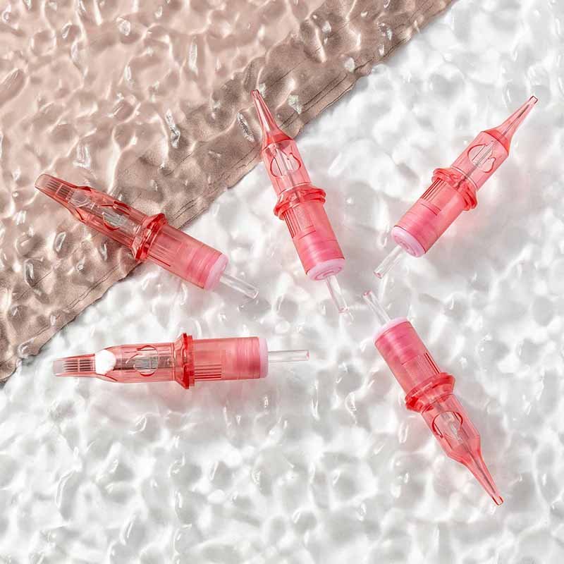 Private Logo 20PCS/Box Disposable Universal PMU Membrane Tattoo Cartridge Needles for Powder Nano Brows Hair Stroke Lips Tattoo