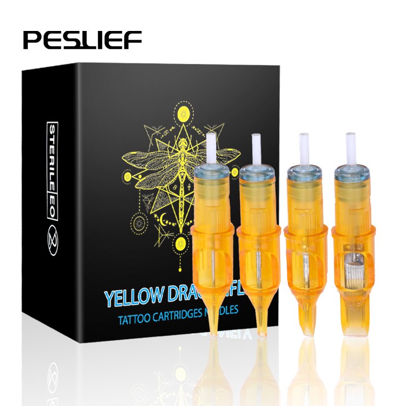 20pcs Cartridge Tattoo Needles RL RS RM M1 Disposable Safety Tattoo Cartridge for Tattoo Machines