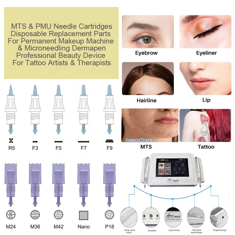 2 in 1 Wireless PMU Microblading Eyebrow Tattoo Permanent Makeup Machine Micro pigmentation Tattoo Guns acne treatment dermapen