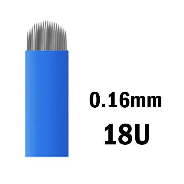 Customized 0.16mm Disposable Microblading Needle Blade Sterilized Permanent Makeup Manual Tattoo Embroidery Pen Nano Needles