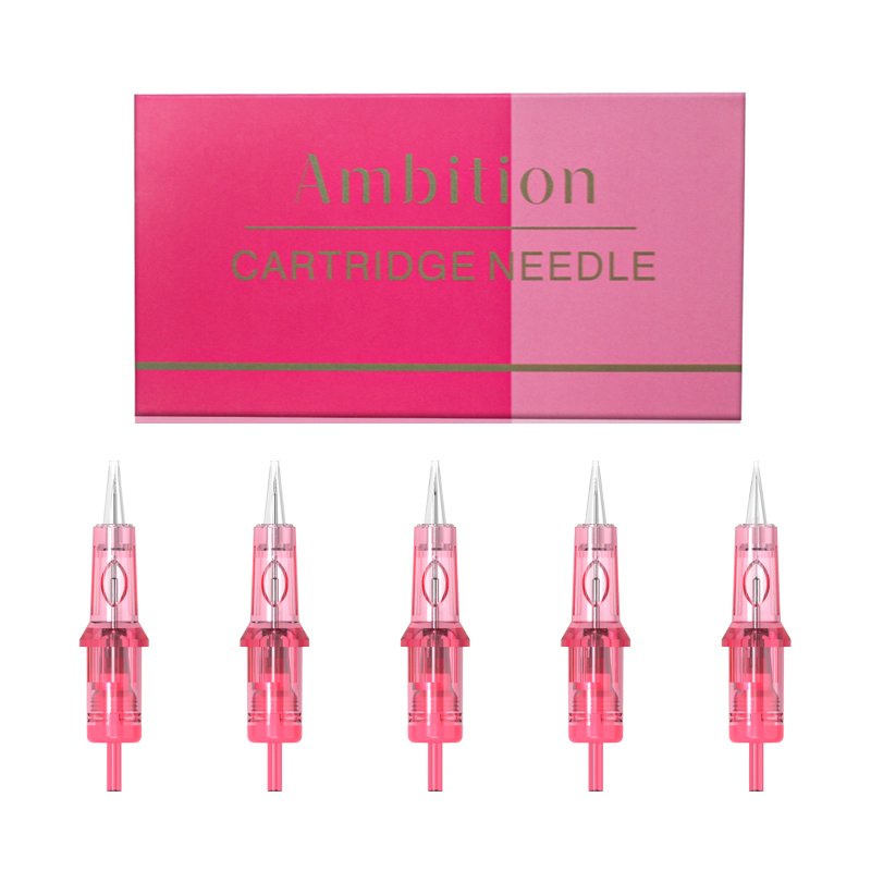 Pink Permanent Makeup Membre Needle Cartridge Permanent Makeup Cartridge Needles