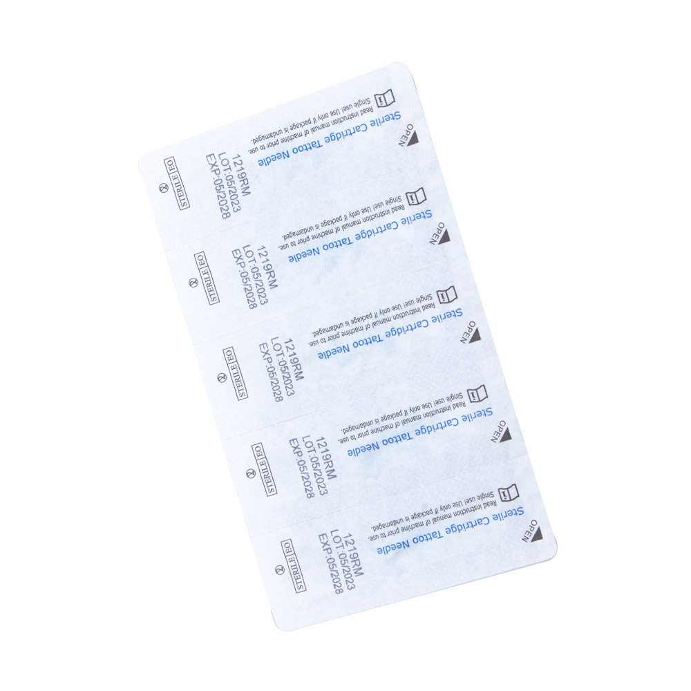 Super quality light blue transparent shell disposable microblading revolution needle cartridge tattoo needle