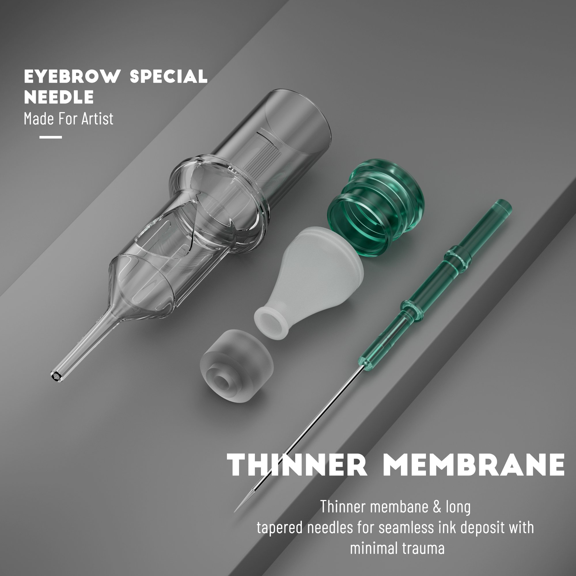 E. O. Gas Disposable Permanent tattoo needle cartridge