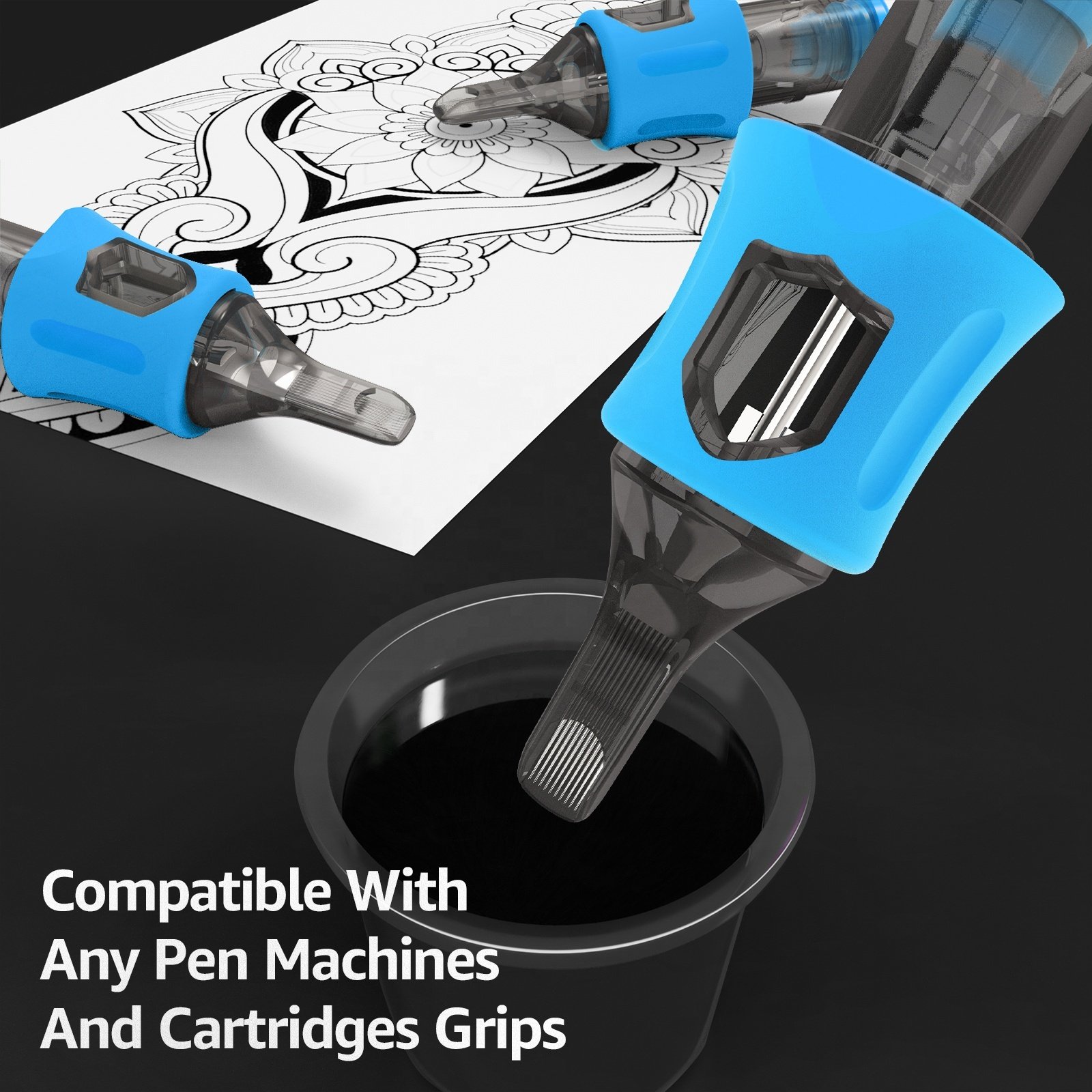 TUHU Tattoo Supply 1 3RL Super Tight Needle Cartridge Tattoo Cartridges Permanent Makeup Tattoo Cartridges Needle