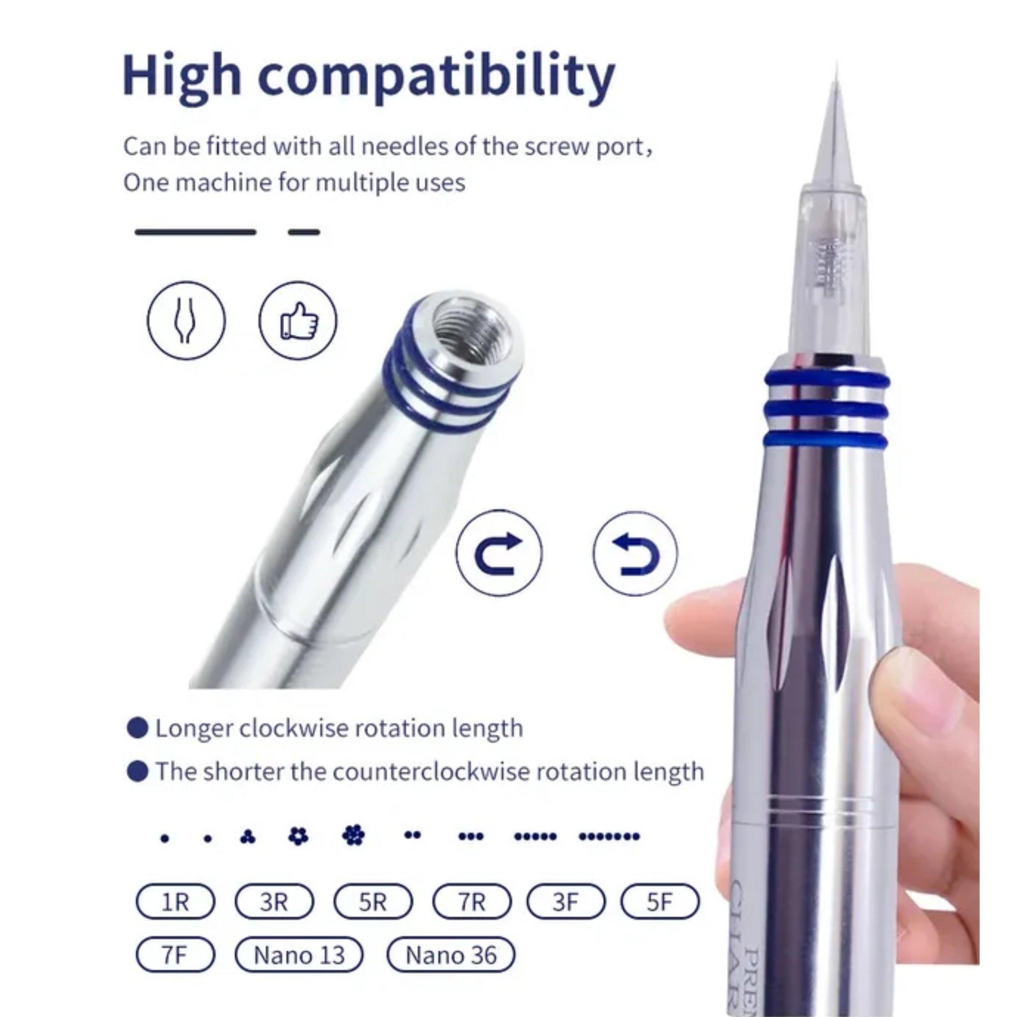 PMU Microblading Micropigmentation Tattoo Machine Semi permanent Eyebrow Lip coloring Microblading machine pmu tool