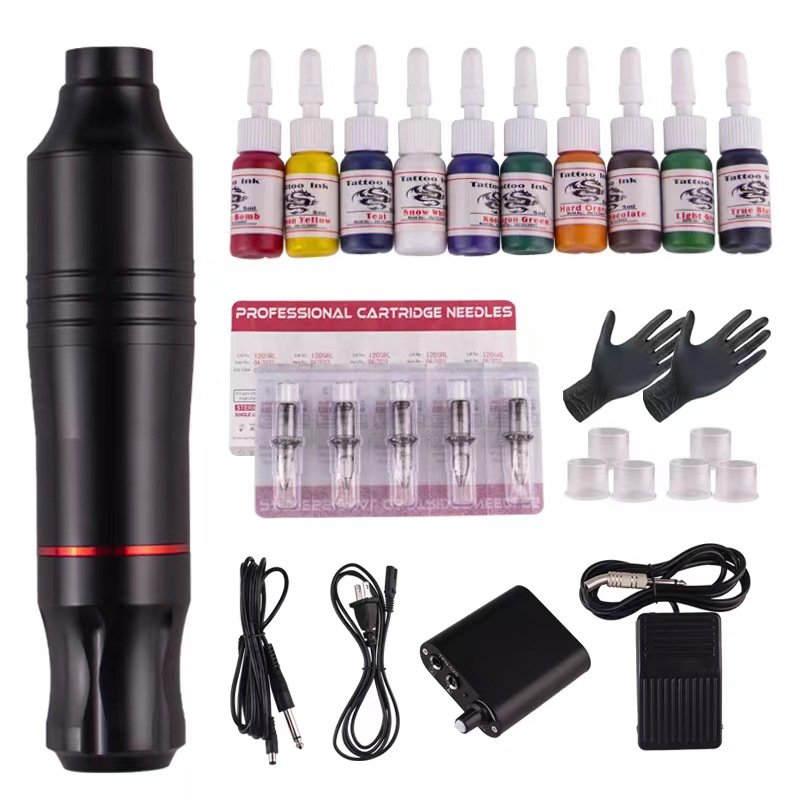 Cheap Tattoo Set Machine For Sale Tattoo Machine Equipment With Power Supply Complete Tattoo Kit Tool
