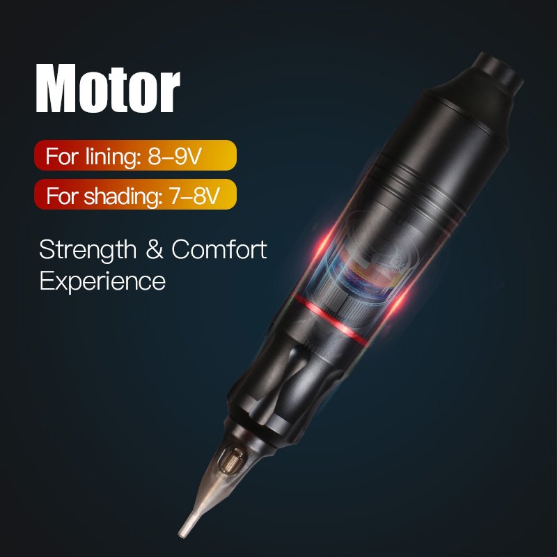 Cartridge Needles Power Supply Rotary Tattoo Machine Pen Kit for Tattoo Artists