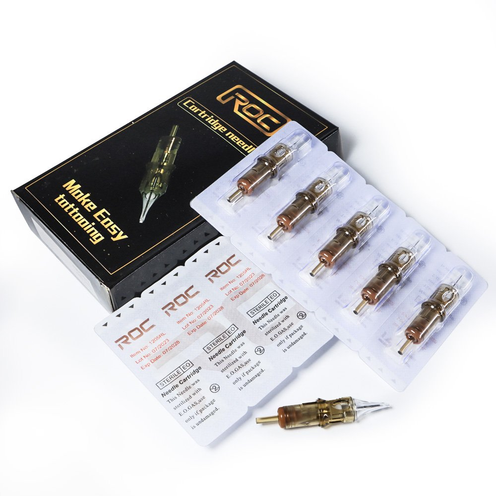 20 pieces/Box Cartouche d'aiguille Round Magnum Bugpin Disposable Sterilized Tattoo Needle Cartridges Close Flat