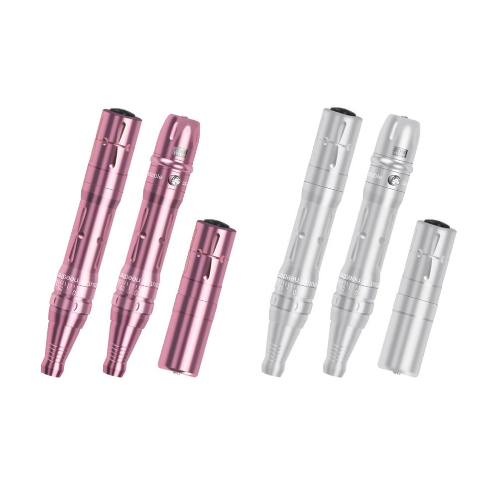 Professional Wireless Permanent Makeup Machine Pen Beauty Eyebrow Tattoo Machine with 2 Battery