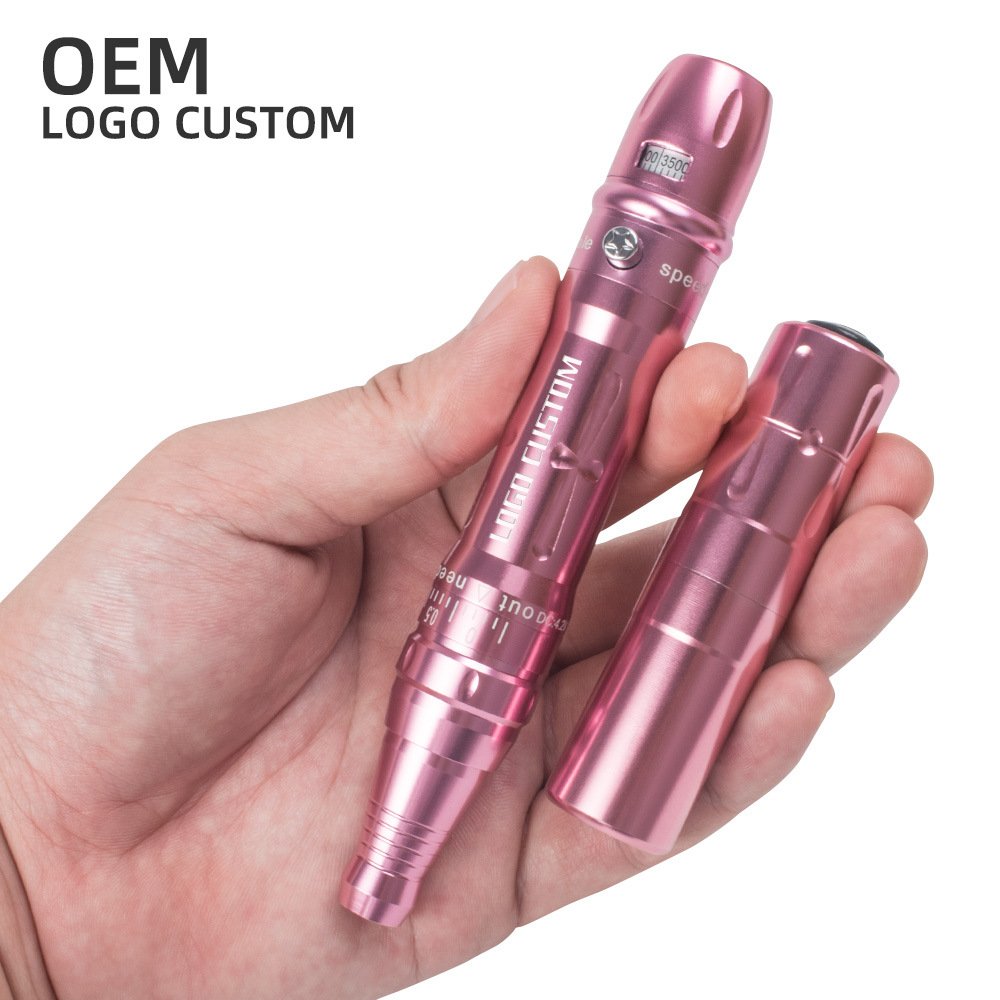 Professional Wireless Permanent Makeup Machine Pen Beauty Eyebrow Tattoo Machine with 2 Battery