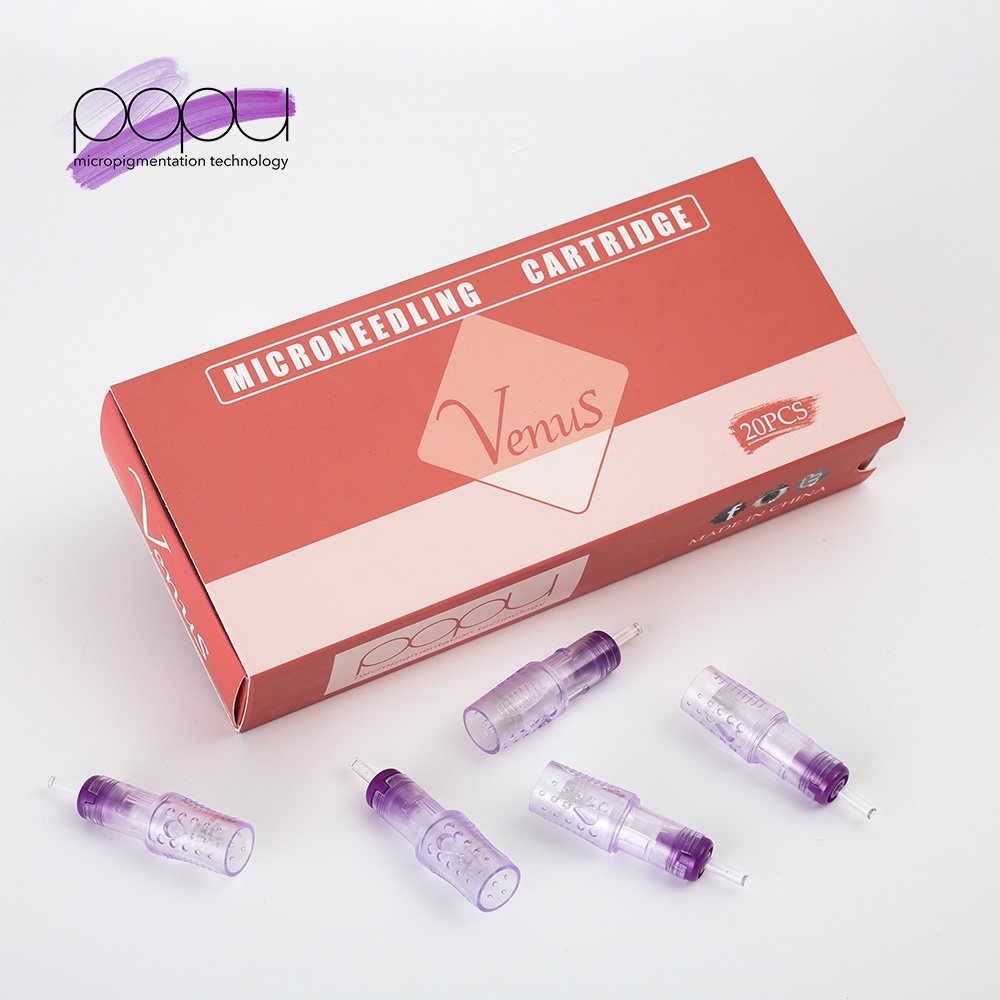 POPU 36 Pins Safety Membrane Drive System Disposable CE Certified permanent makeup Cartridge Micro Needle for Microneedling