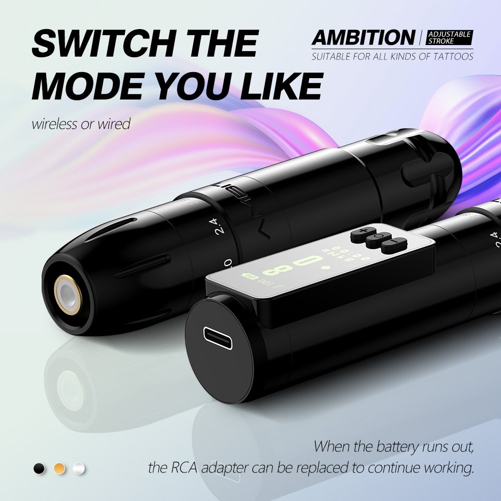 Ambition Sally 2.0-3.5mm Adjustable Stroke Smp Wireless Eyebrow Tattoo P M U Permanent Makeup Pen Machine for Eyeliner Lips