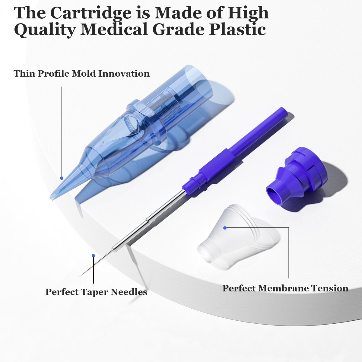 JOSI microblading needles eyebrow Tattoo Hair Scalp SMP Cartridge Needles Disposable Sterilized Safety Tattoo Cartridge