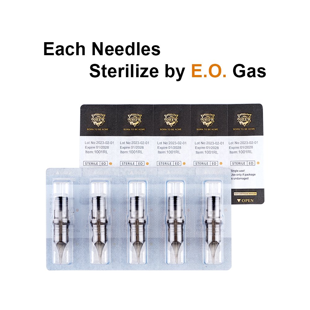 NOIR MOQ1000 RS Tattoo Needle Cartridges Membrane Cartridge Needles Tattoo Permanent Makeup Eyebrow Tattoo Cartridges