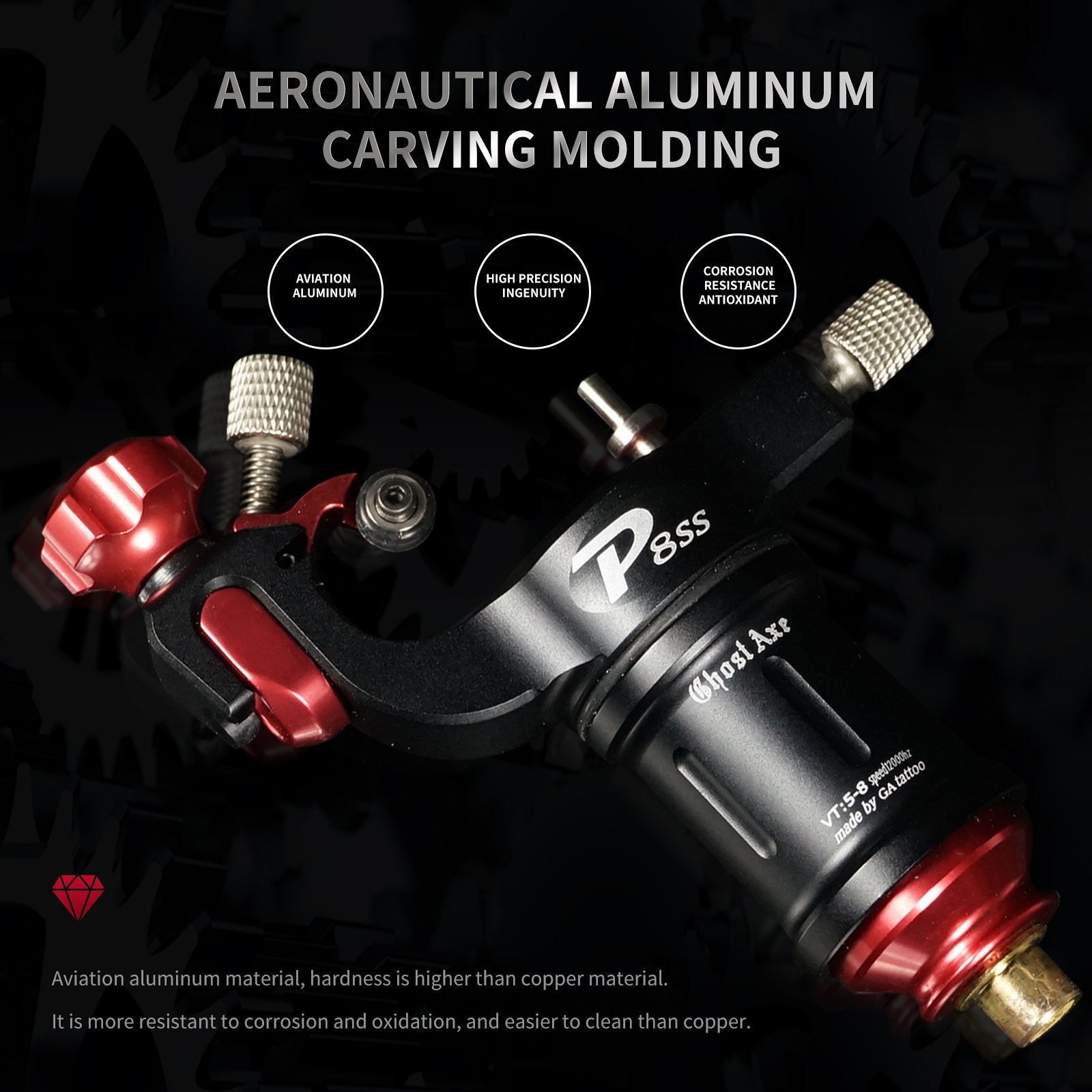 Professional Manufacturer Customized Hollow Cup Motor Rotary Tattoo Machine Stroke Tattoo Gun Machine