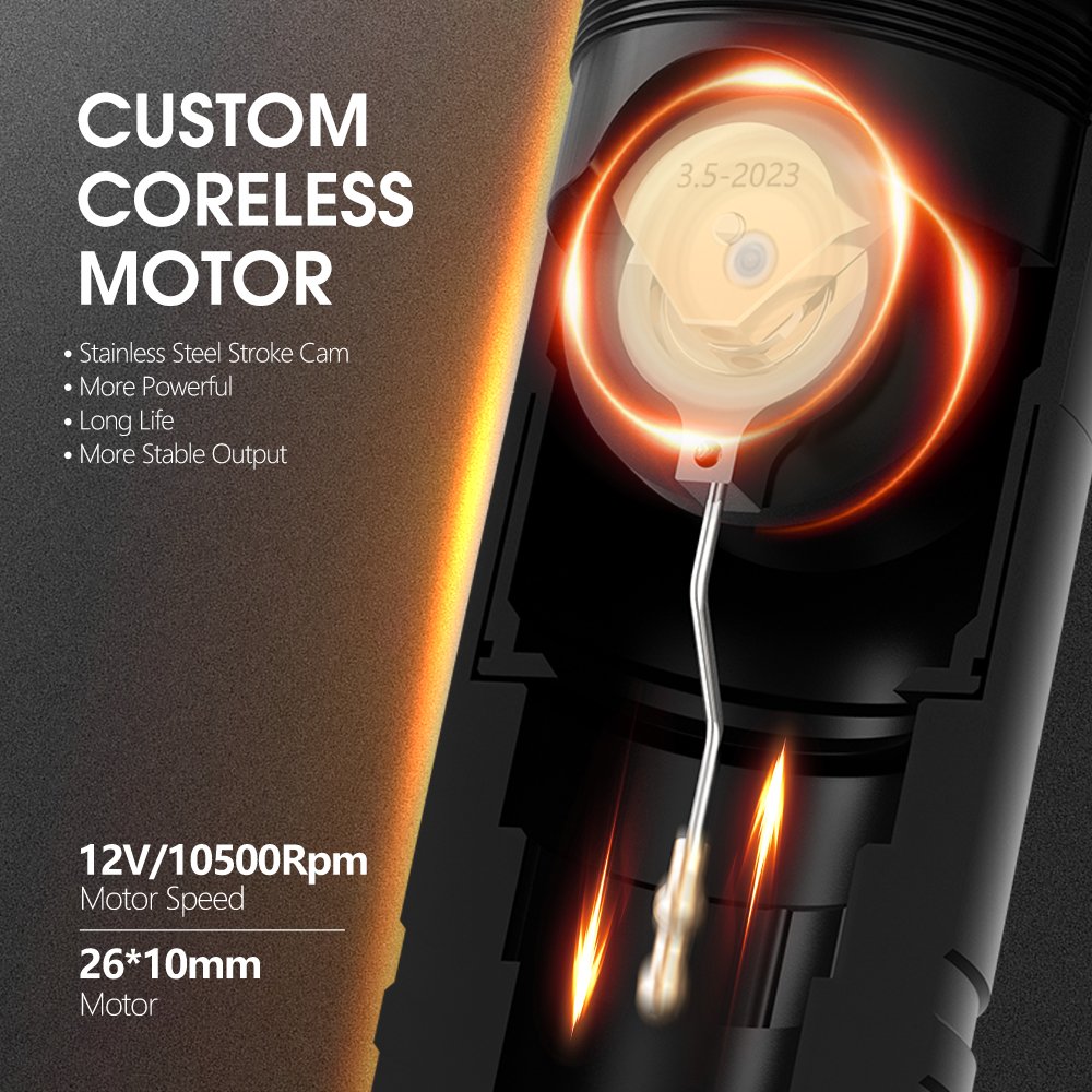 Ambition Ninja Max 2000mAh 3.5mm/4mm Stroke Powerful Coreless Motor Wireless Rotary Tattoo Pen Machine for Artists Body Art