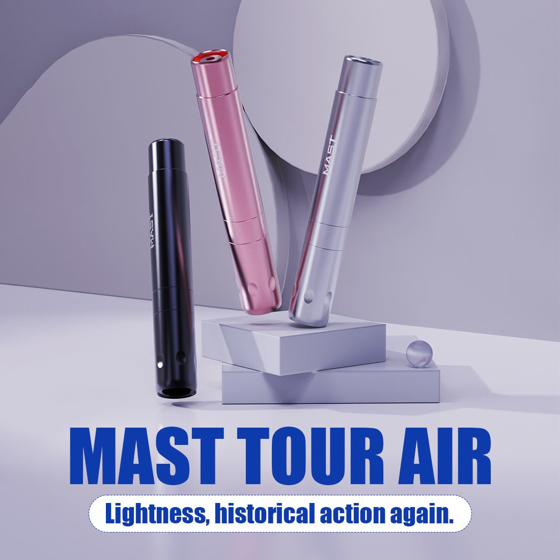 Mast Tour Air Kit One Tattoo Pen Two Batteries A 20psc/box Ocean Heart Cartridge Needle Permanent Makeup Tattoo Kit