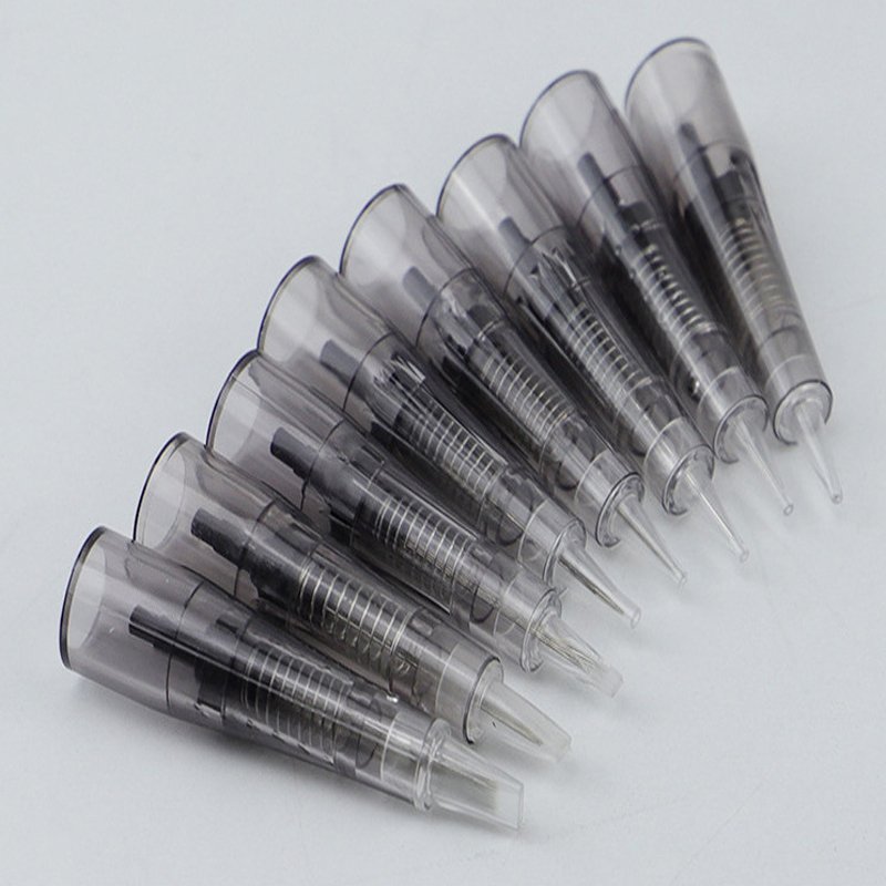 Hemp-free needle eyebrow facial disposable tattoo needle cartridge