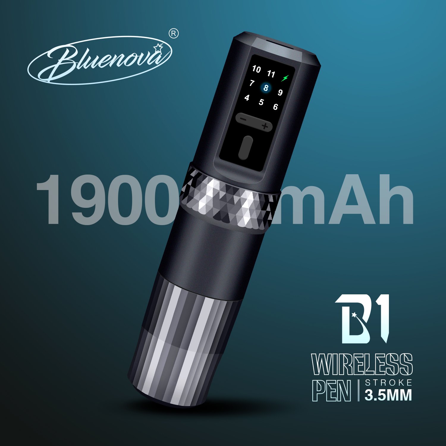 Newest Tattoo Machine Rechargeable 1900mAh Tattoo Battery Pen Machine Permanent Makeup Machine