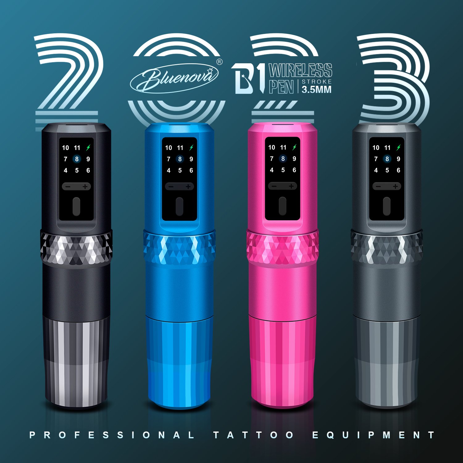 Newest Tattoo Machine Rechargeable 1900mAh Tattoo Battery Pen Machine Permanent Makeup Machine