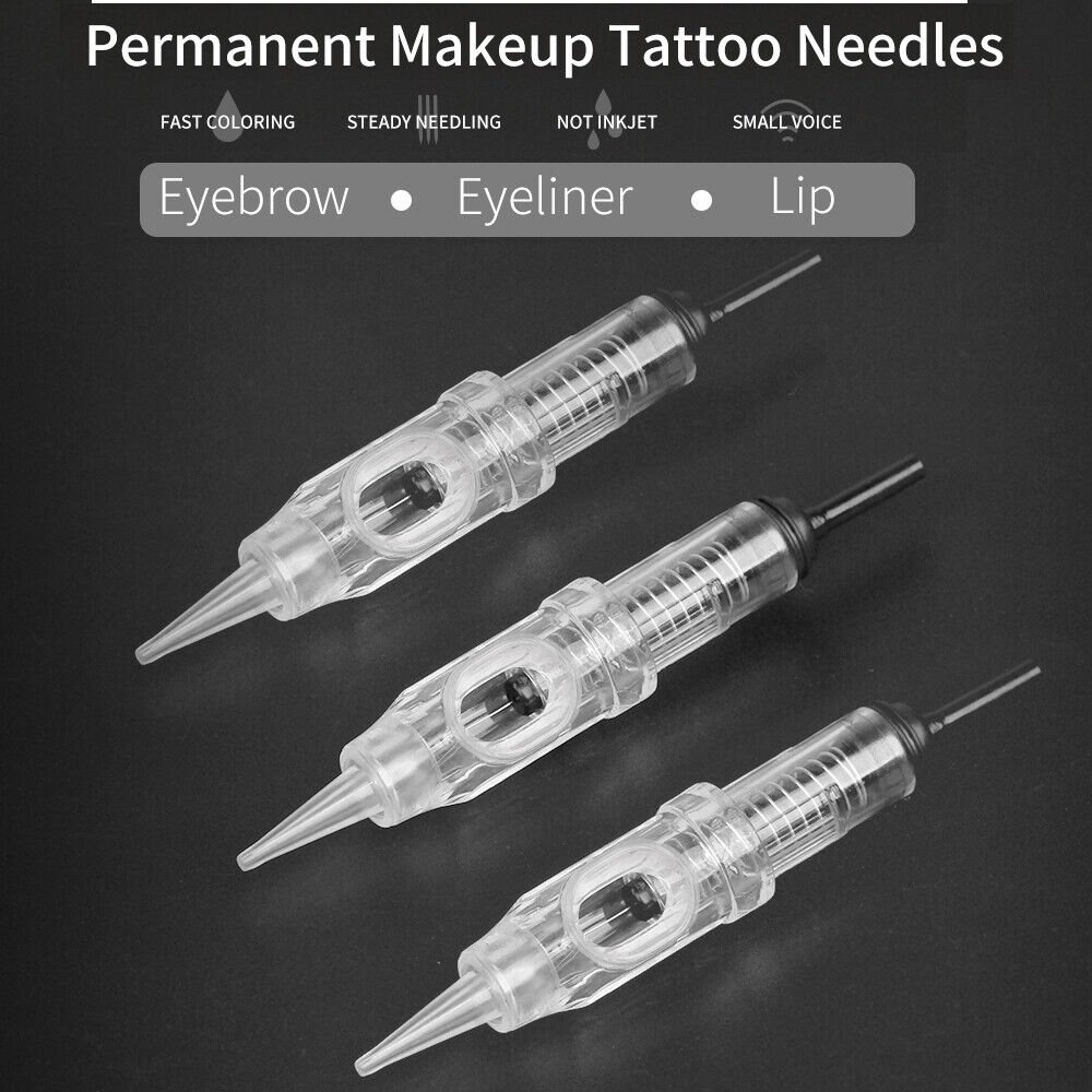 Professional Disposable Permanent Makeup Eyebrow Lip Microblading Tattoo Cartridge Needle