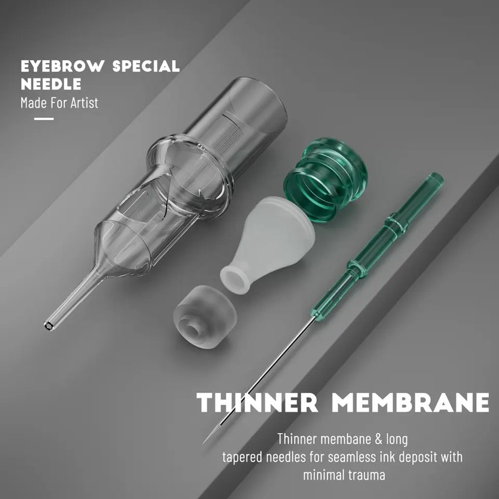 0.16/MM Disposable Trident Tattoo Cartridge Needles Blister Round Liner Microblading Needles For Tattoo Machine Pen
