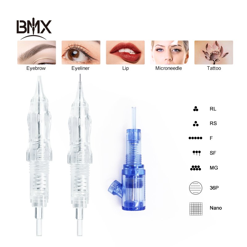 Biomaser High quality Permanent Makeup Cartridge Needles 10 pcs/box wholesale tattoo cartridge needles