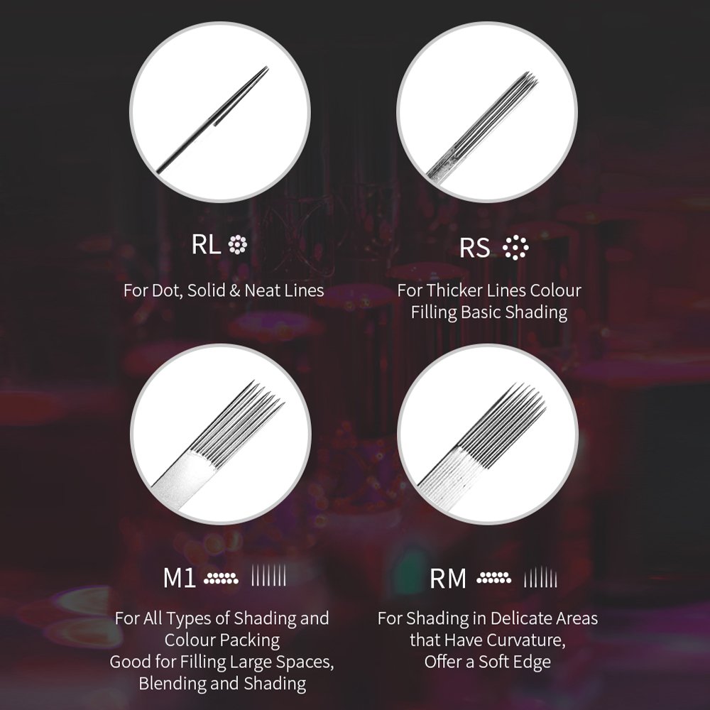 Spark Manufacturer Body Hand Skin Color Permanent Makeup Disposable Sterile Tattoo Needles