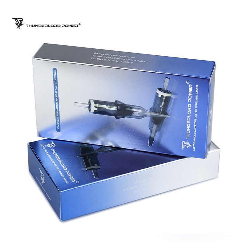 Thunderlord power High Quality wholesale permanent makeup needles 10pcs/box back flow universal cartridge gray needles