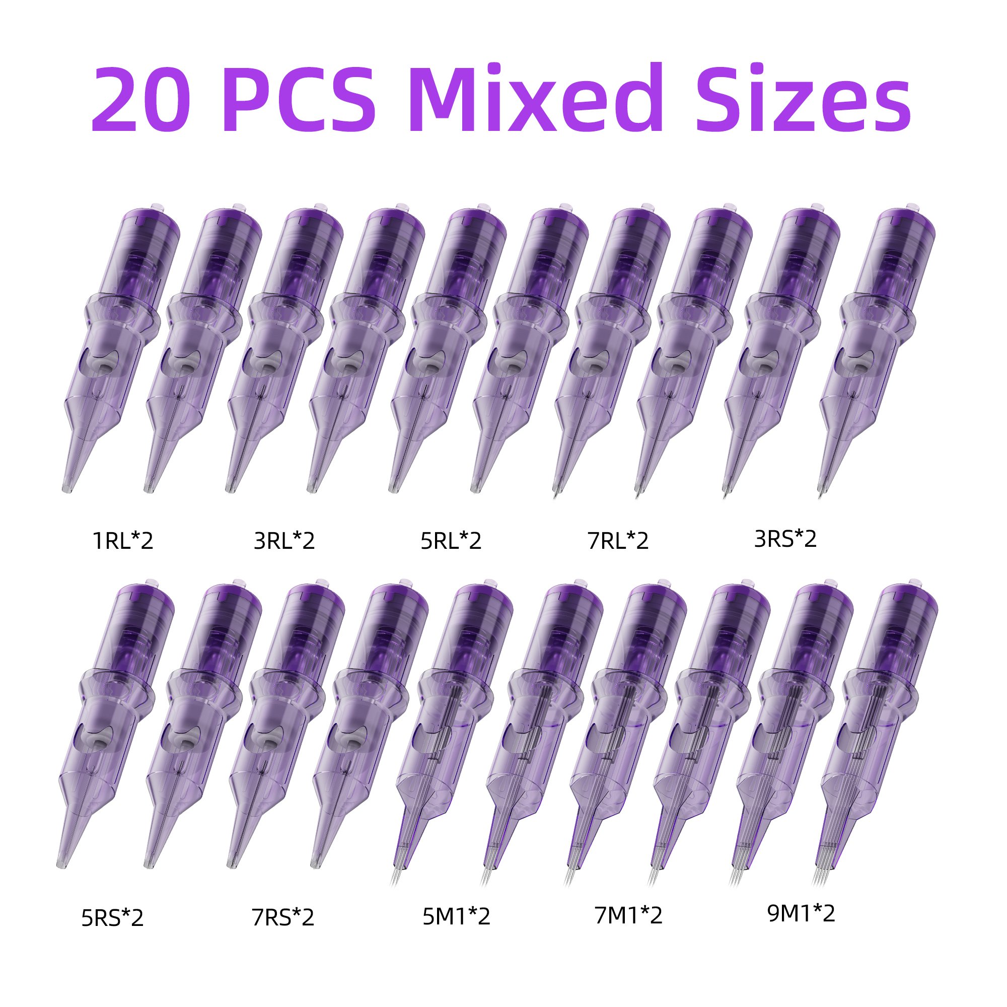 Professional Manufacturer Disposable Tattoo Needle Mixed Sizes Tattoo Cartridges Needles