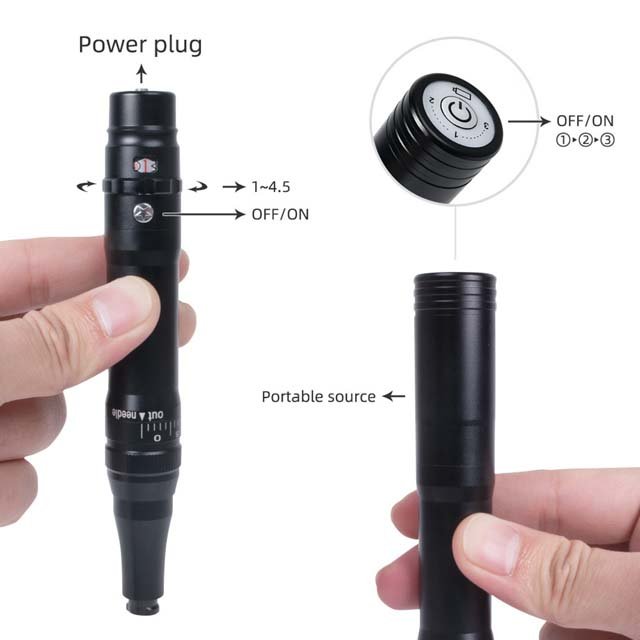 Eyebrow Tattoo Machine Microblading Kit Micropigmentation Wireless Eyebrow Tattoo Permanent Makeup Machine