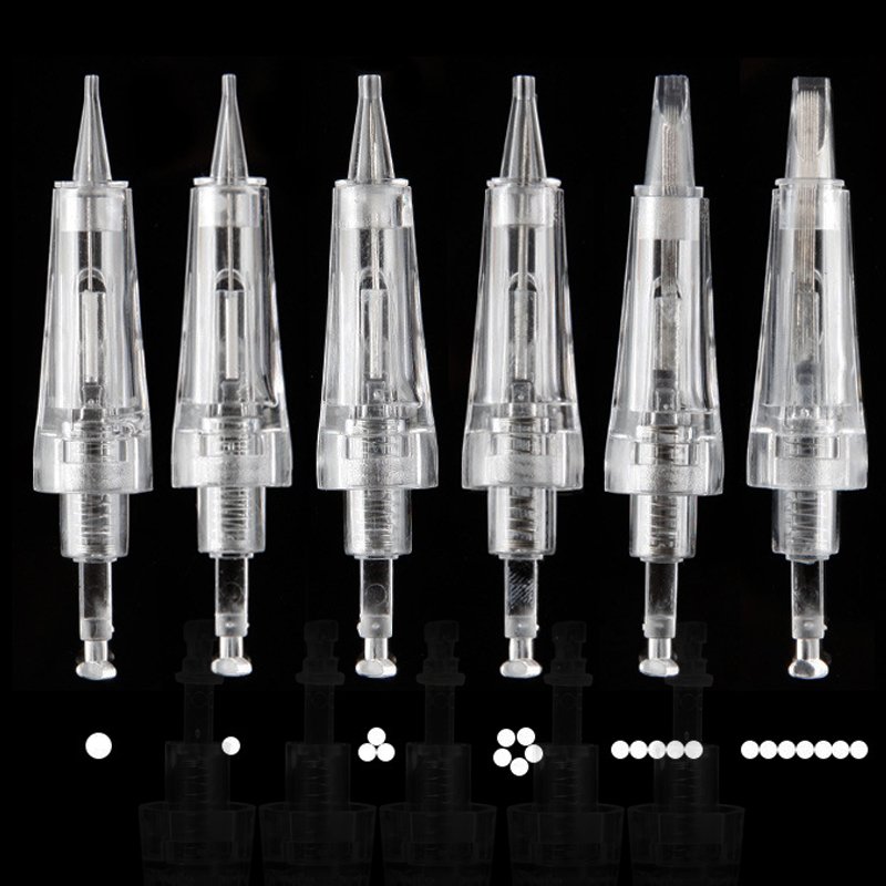 1P Cartridges Needles Disposable Sterilized Permanent Makeup Machine Tattoo Needles Twist Lock for 3d Eyebrow lip Eyeliner