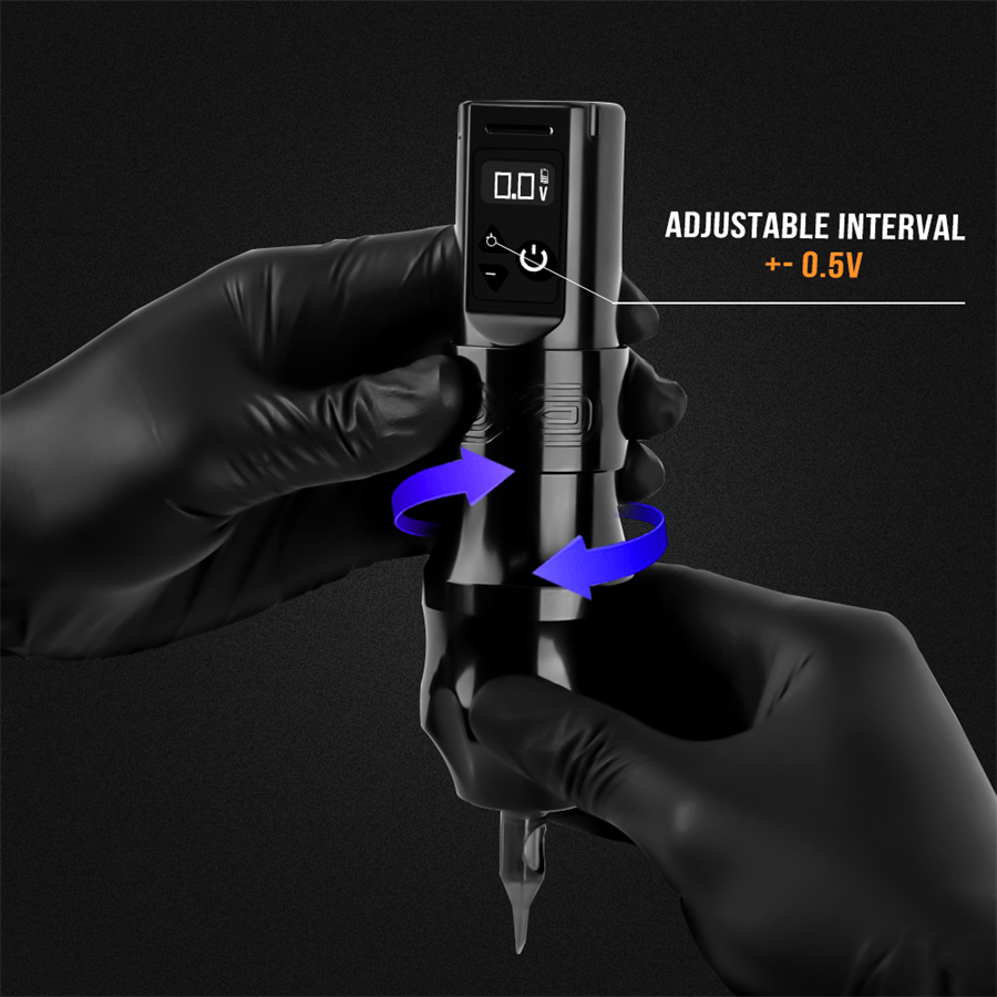 XNET Moteng 2400mAh Digital Display 4mm Stroke Professional Wireless Tattoo Machine Pen Gun for Artist Body Art