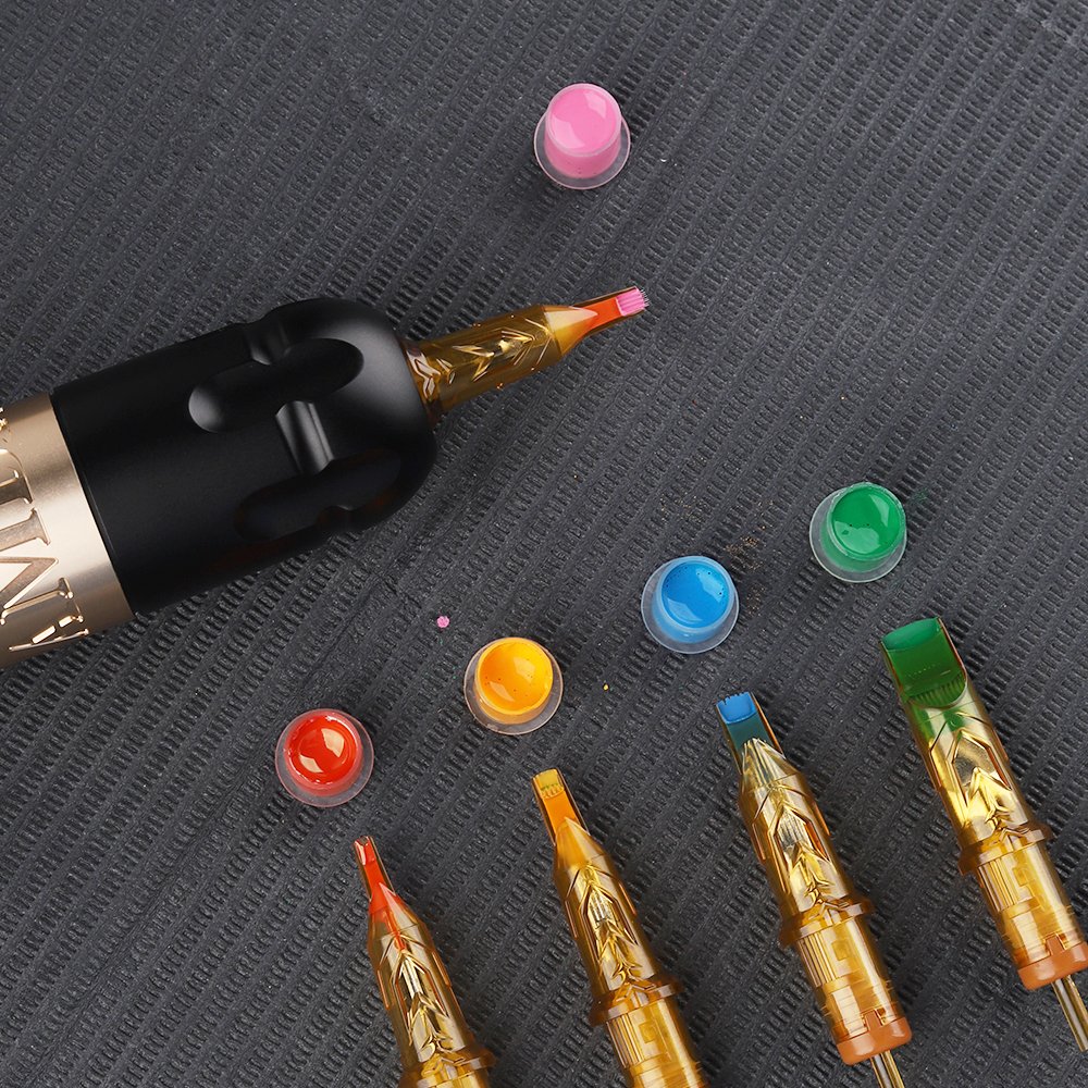 XNET Gold 0.25mm 0.3mm 0.35mm RL RS Round Liner Shader Tattoo Cartridges M1 RM Curved Magnum Professional Tattoo Needles