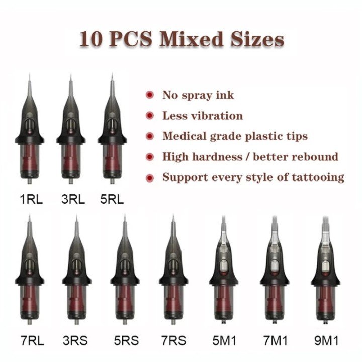 Tattoo Power Supply Rotary Pen Cartridges Needles Permanent Makeup Machine Tattoo Machine Kits